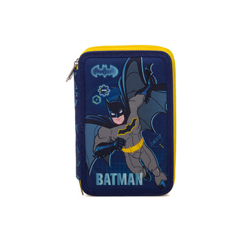 Astuccio a 3 cerniere blu con stampa Batman, Idee Regalo Natale, SKU o945000301, Immagine 0